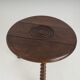 French oak tripod side table attributed to Charles Dudouyt