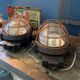Pair of industrial cast iron sconces