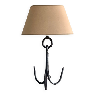 Lampe de table vintage en fer forgé