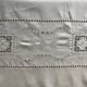 Exceptional old linen, very large embroidered tablecloth