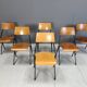 Post modern plywood dining chairs, 1970s