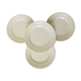 Set of 4 vintage flat plates from Moulin des Loups and St Amand 210369