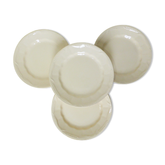 Set of 4 vintage flat plates from Moulin des Loups and St Amand 210369