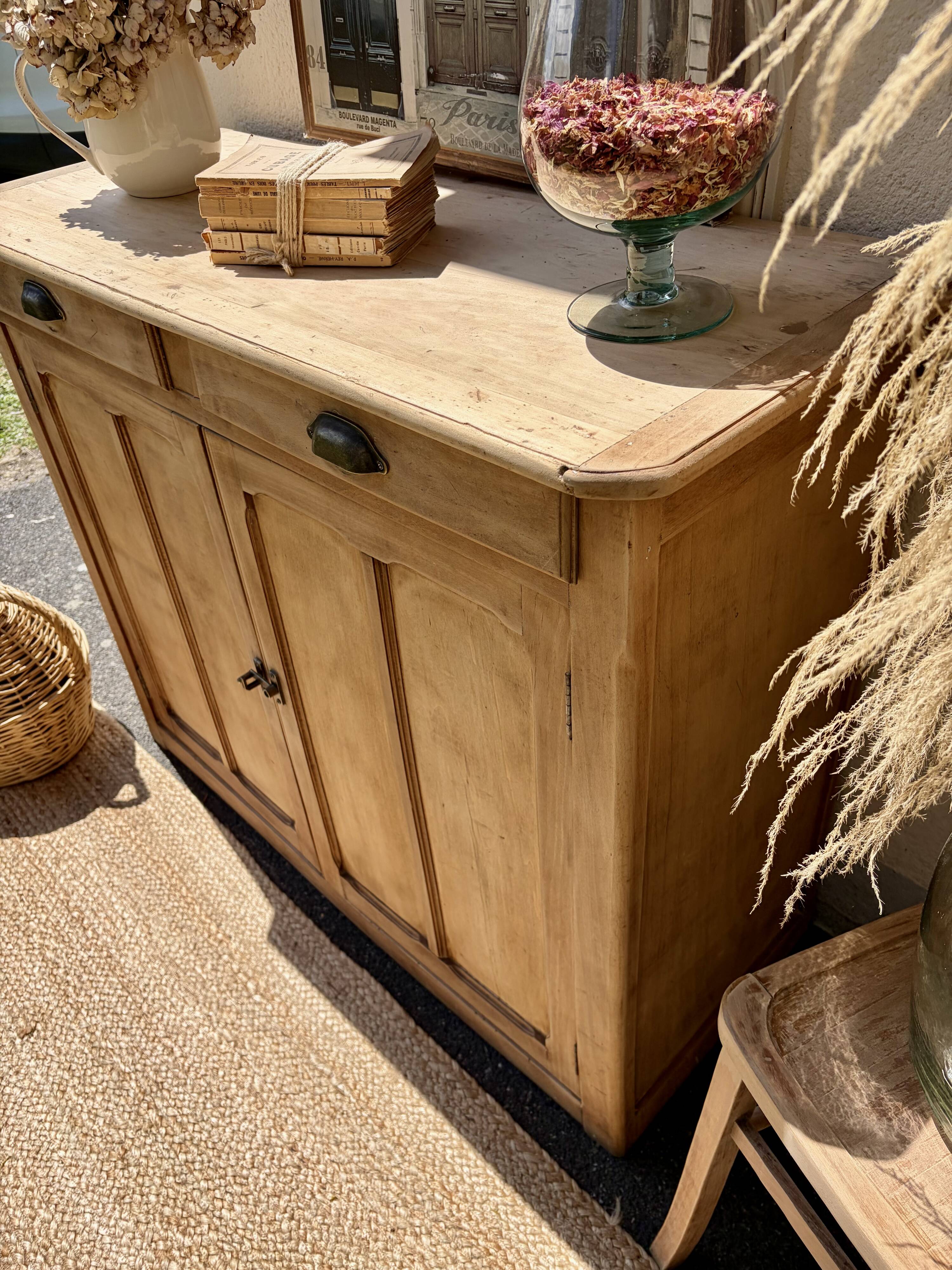 Rustic wooden buffet