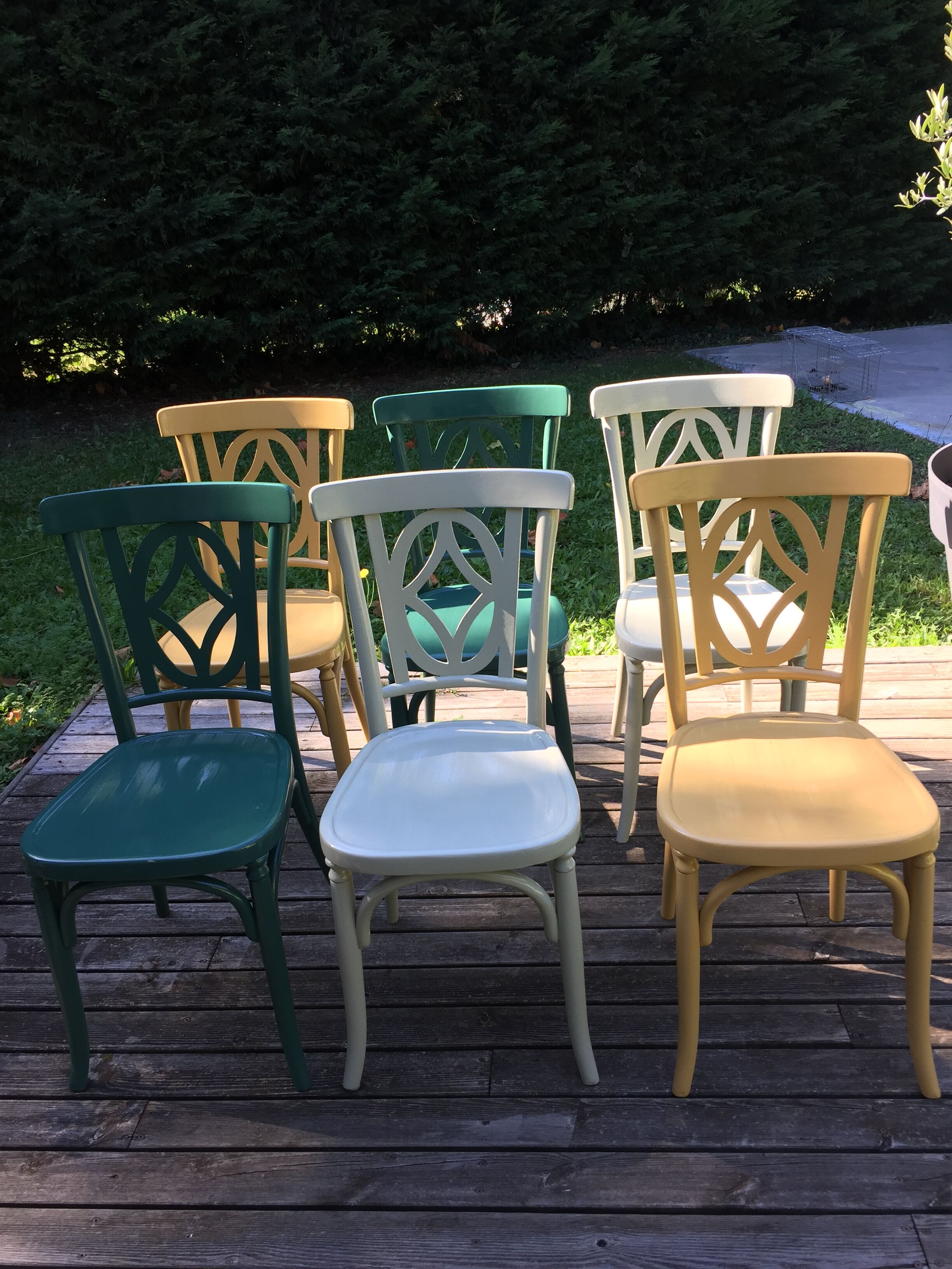 Lot of 6 vintage Baumann chairs