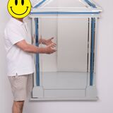 Grand miroir néoclassique vintage. Années 1970