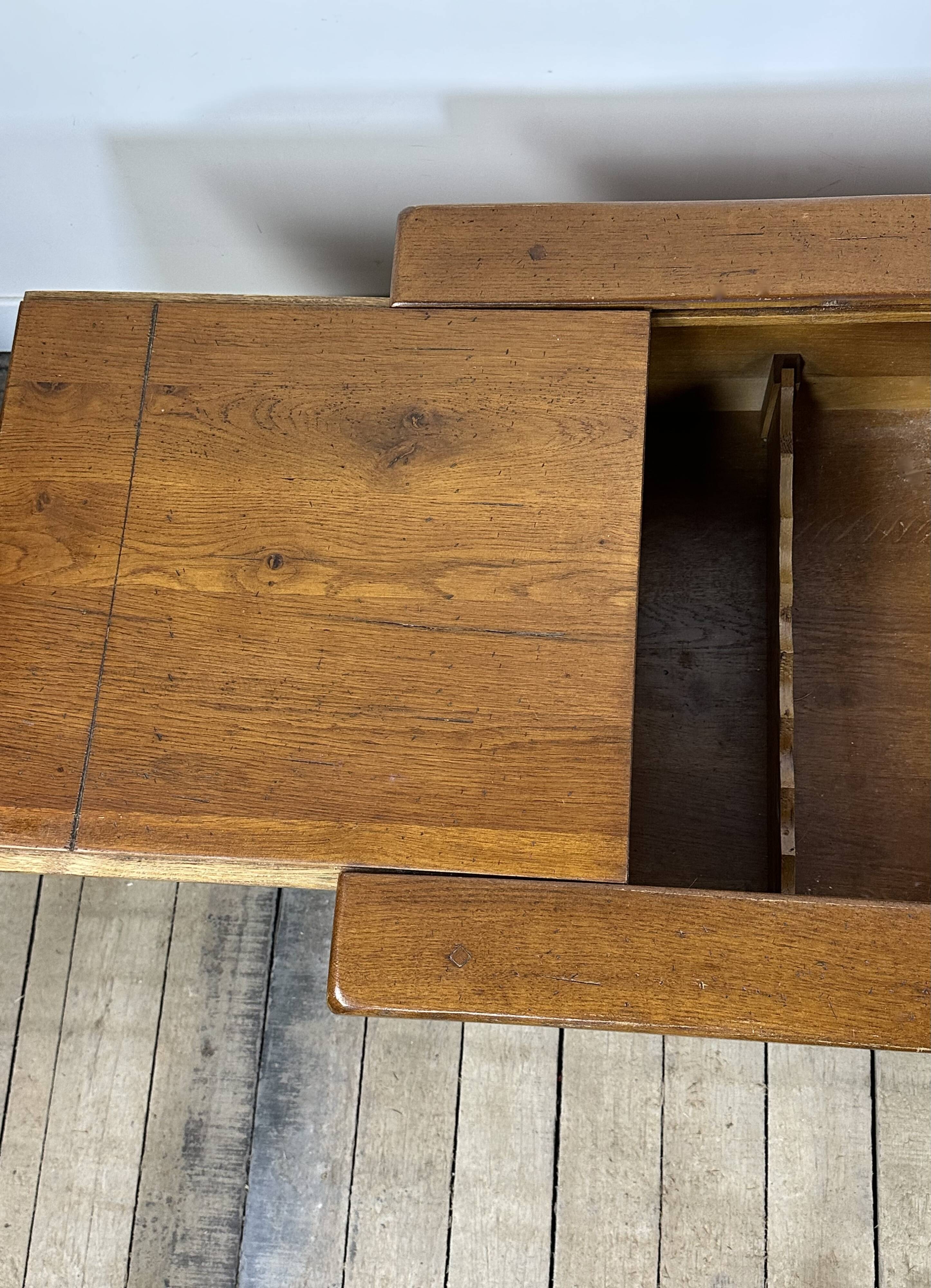 Solid oak coffee table 1980