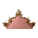 Italian rococo-style headboard in carved gilded wood, 19th century.