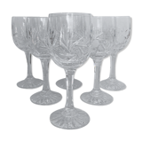 Set of 6 crystal glasses