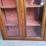 Vitrine biblioheque louis philippe en noyer du xix ème siecle