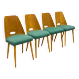 Set of 4 retro chairs, Brussels style, 1964, Czechoslovakia