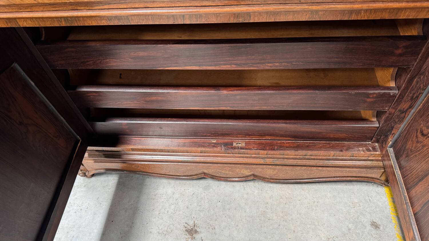 Antique chest of drawers with marble top