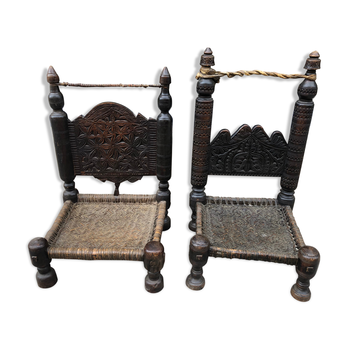 Pau e of Afghan chairs