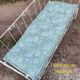19th century wrought iron baby bed convertible into a bench + wool mattress
