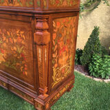 Commode en marqueterie de style restauration - XIXe