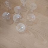 Set of 8 crystal glasses