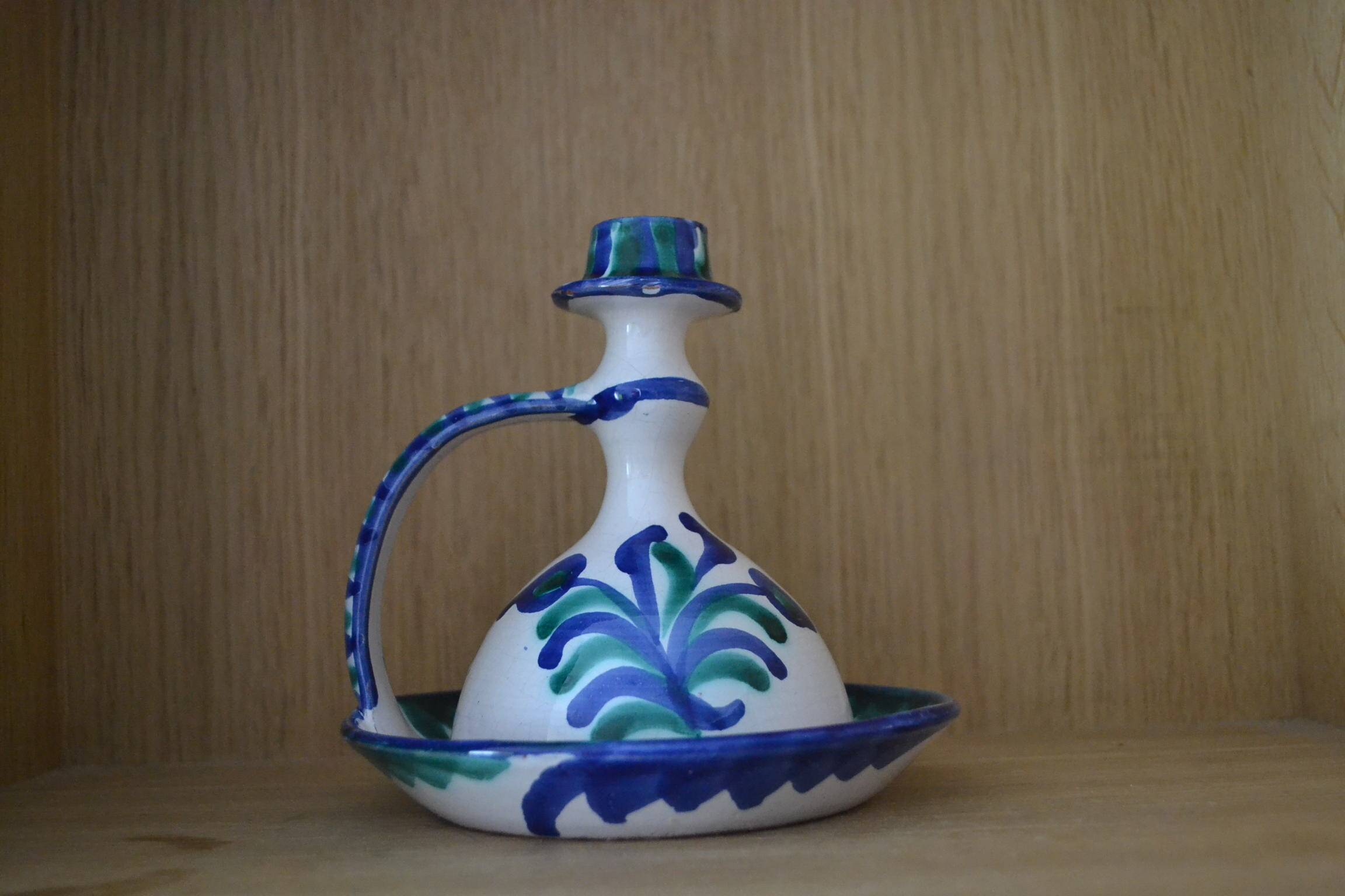Spanish candlestick hand-painted