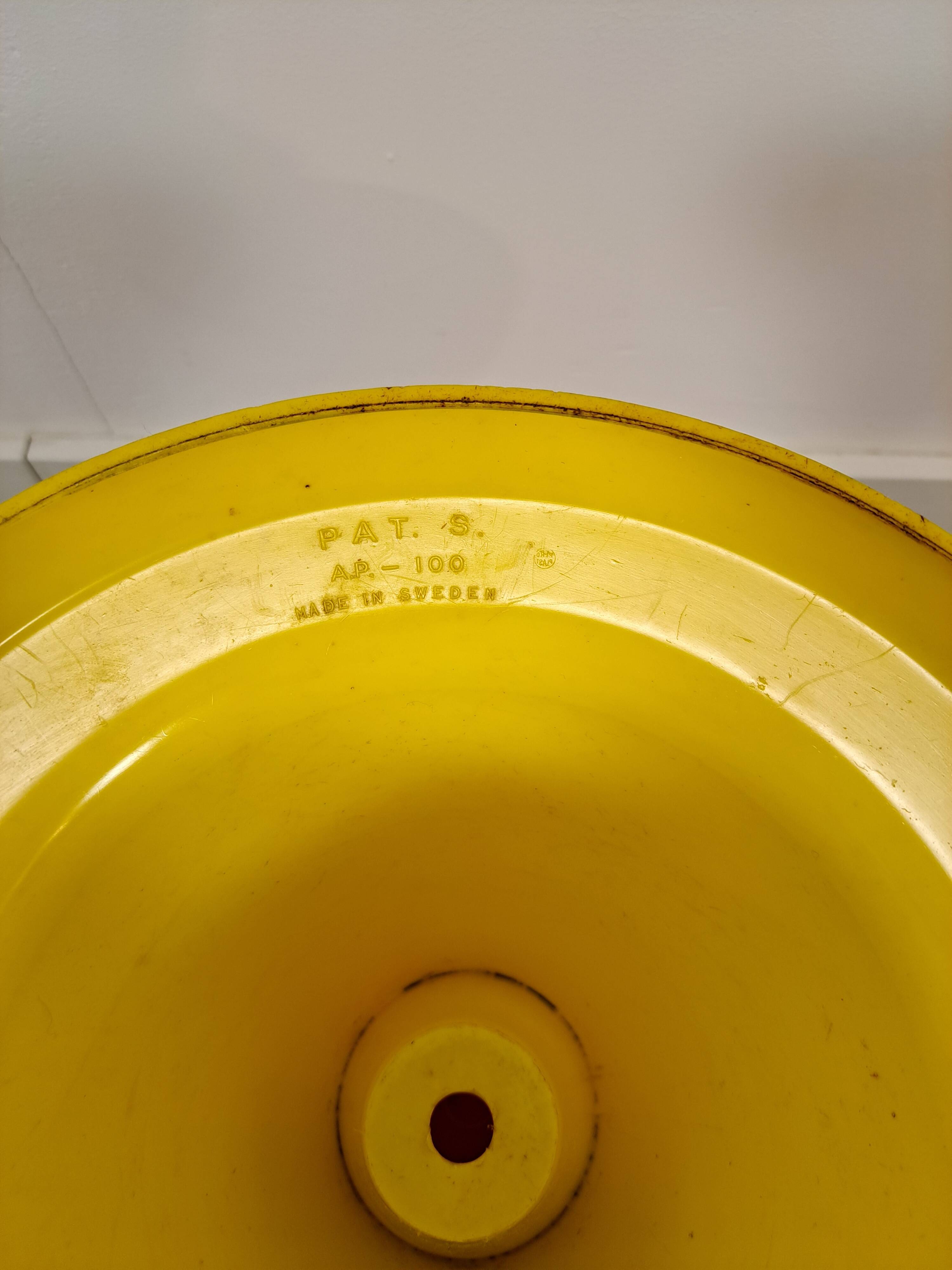 Tabouret en plastique de Suède Pat Pend vintage