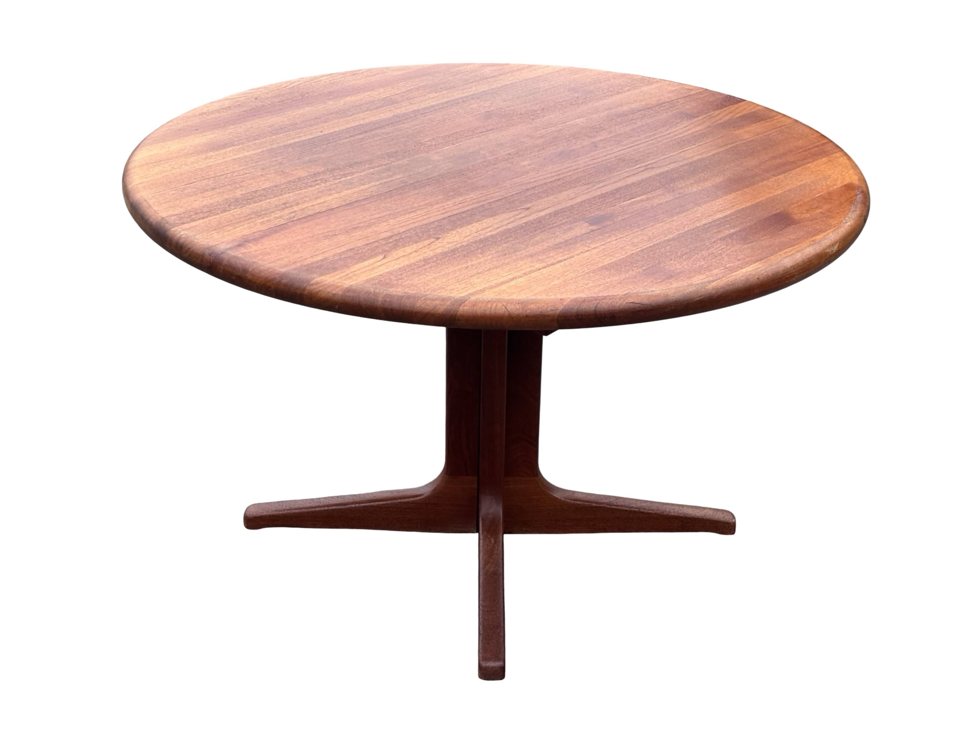 Vintage Teak Glostrup Dining Table Extendable Oval 1970s