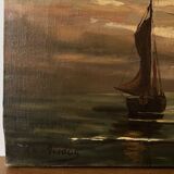 “Sunset on Water” Oil Painting of Venice