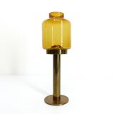 Honey glass candle holder Hans-Agne Jakobsson markaryd l 10232 1960