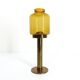 Bougeoir en verre miel Hans-Agne Jakobsson markaryd l 10232 1960