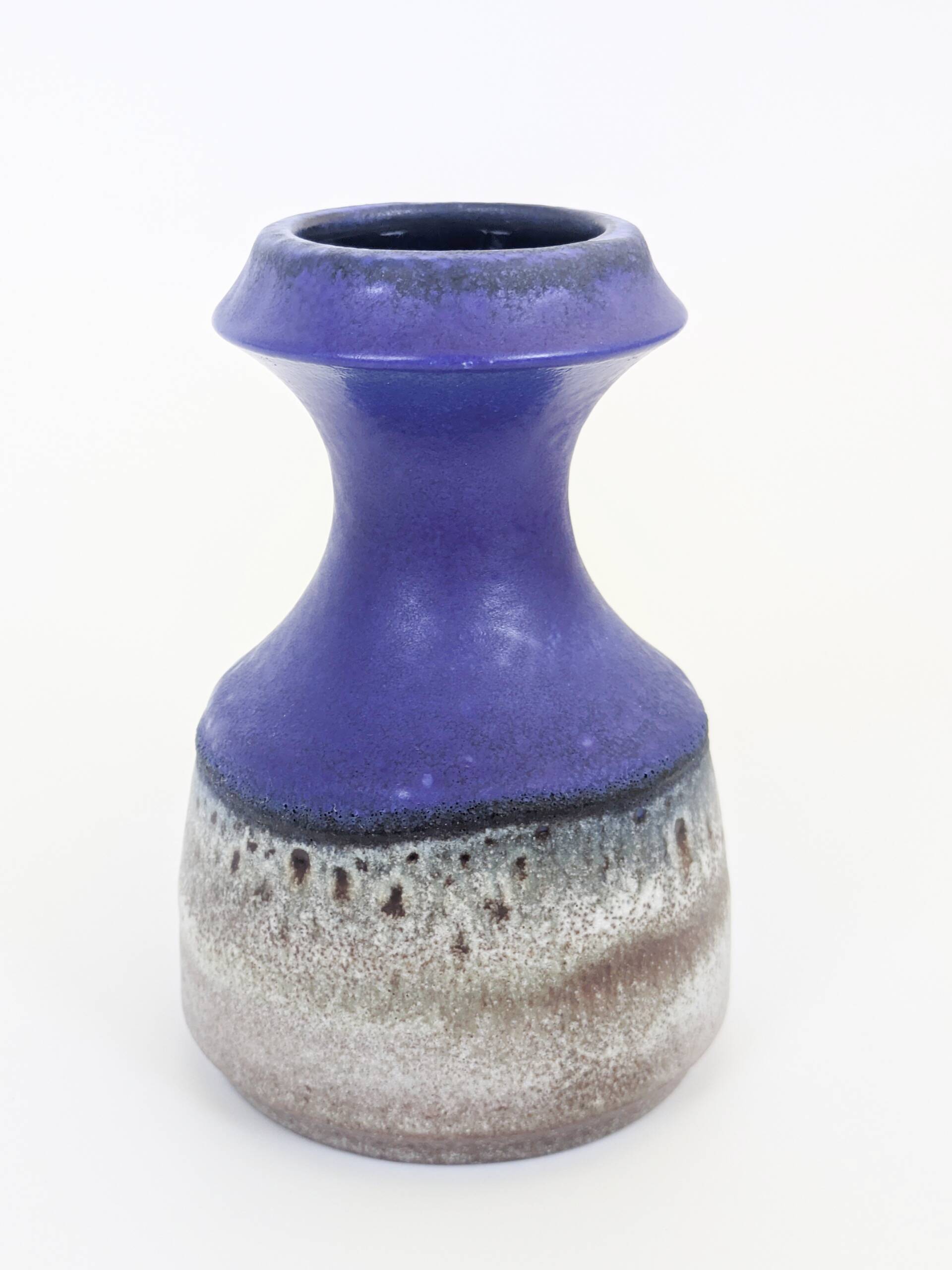 Vase Jug Steuler Ceramics West Germany Cobalt Blue 1960s