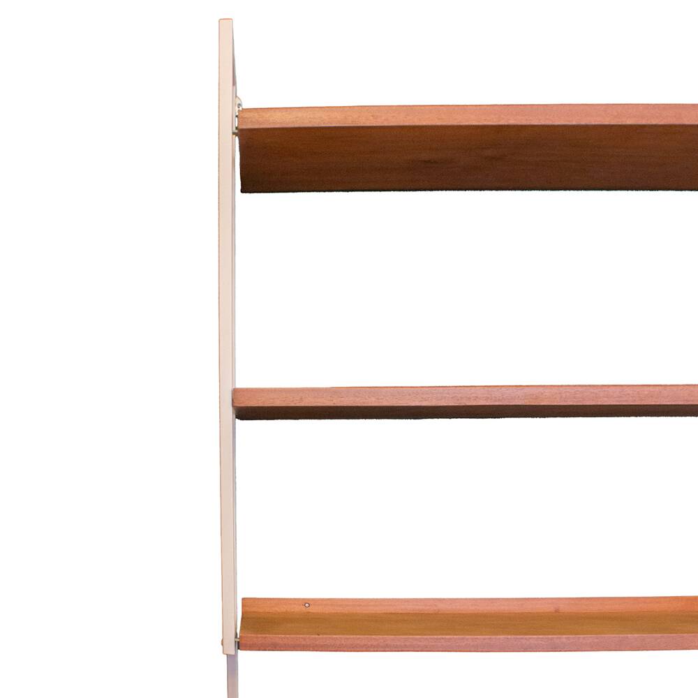 Mid Century Teak Wall Shelving Unit, Spain, 1950s