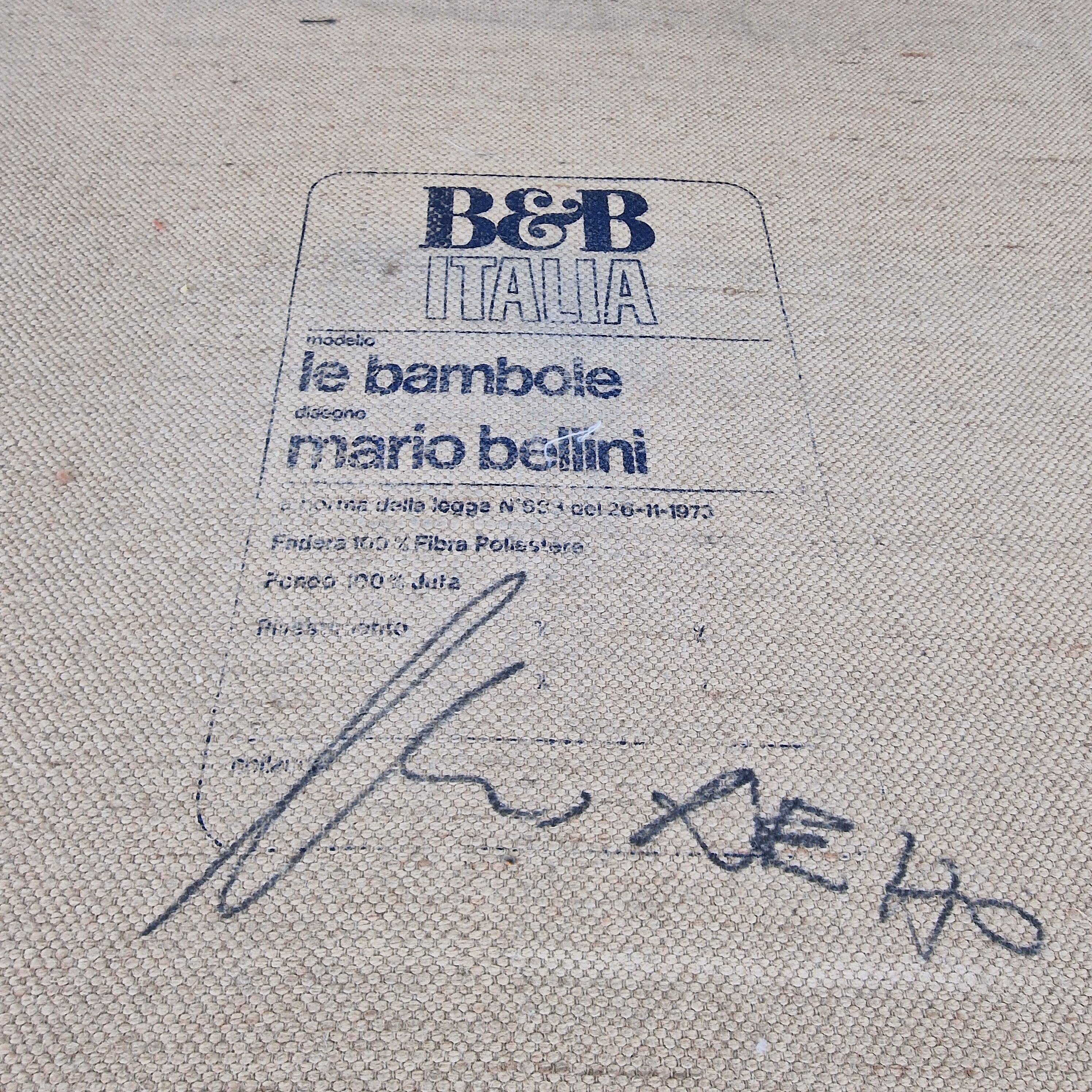 B&B Italia “Le Bambole” Lounge or Armchair – Design 1972 Produced 1980's