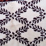 Tapis vintage français Savonnerie fait main en laine – 78 x 148 cm – 1960s