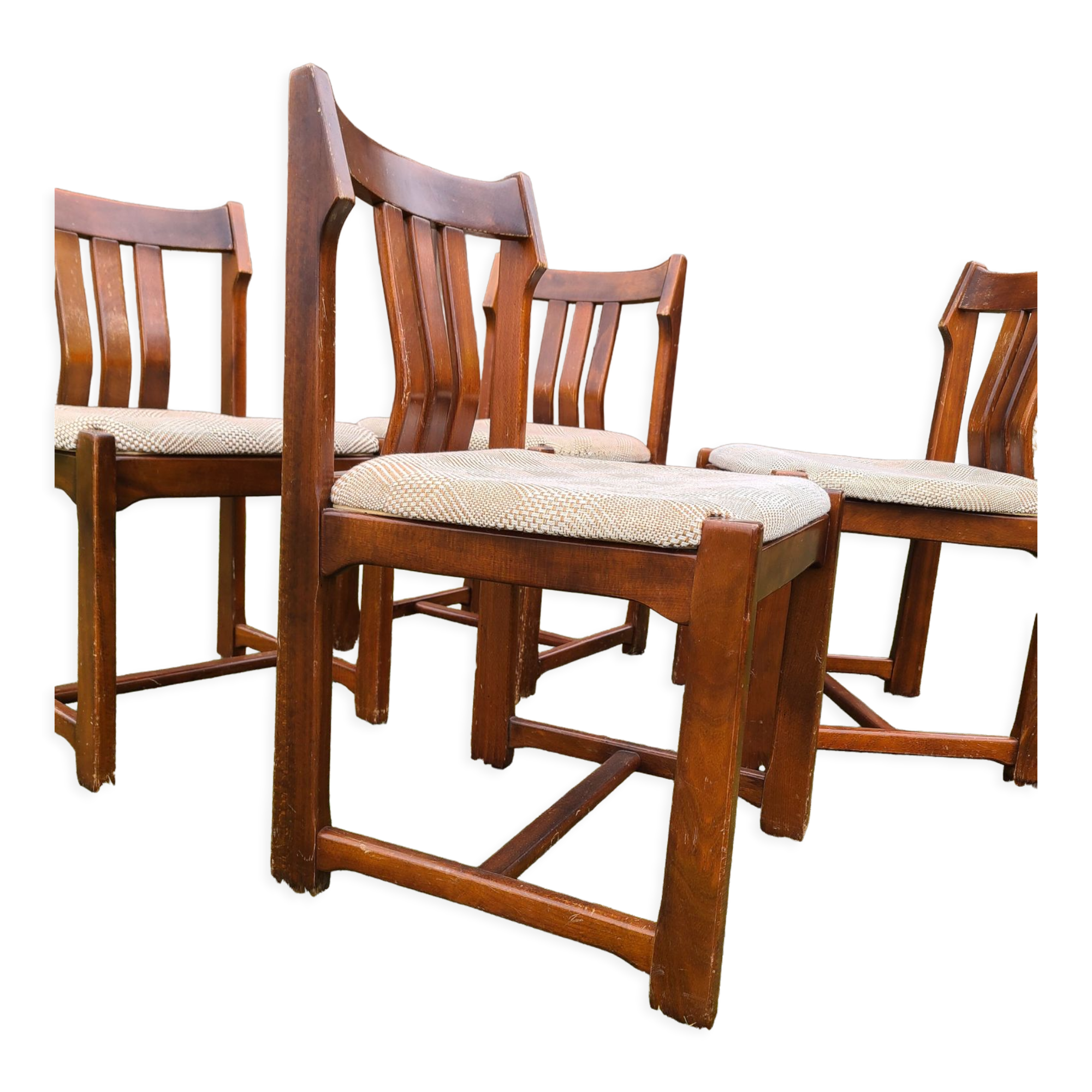 Set of 4 Scandinavian style chairs 1960