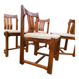 Set of 4 Scandinavian style chairs 1960