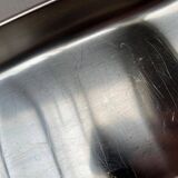 German Cromargan plate from the mid-century by WMF, 1960s.