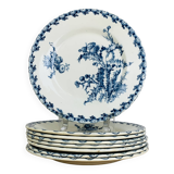 8 assiettes anciennes modèle Chardons par Gien