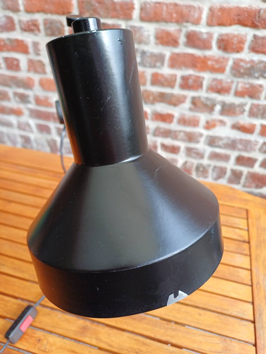 80's black pendulum lamp
