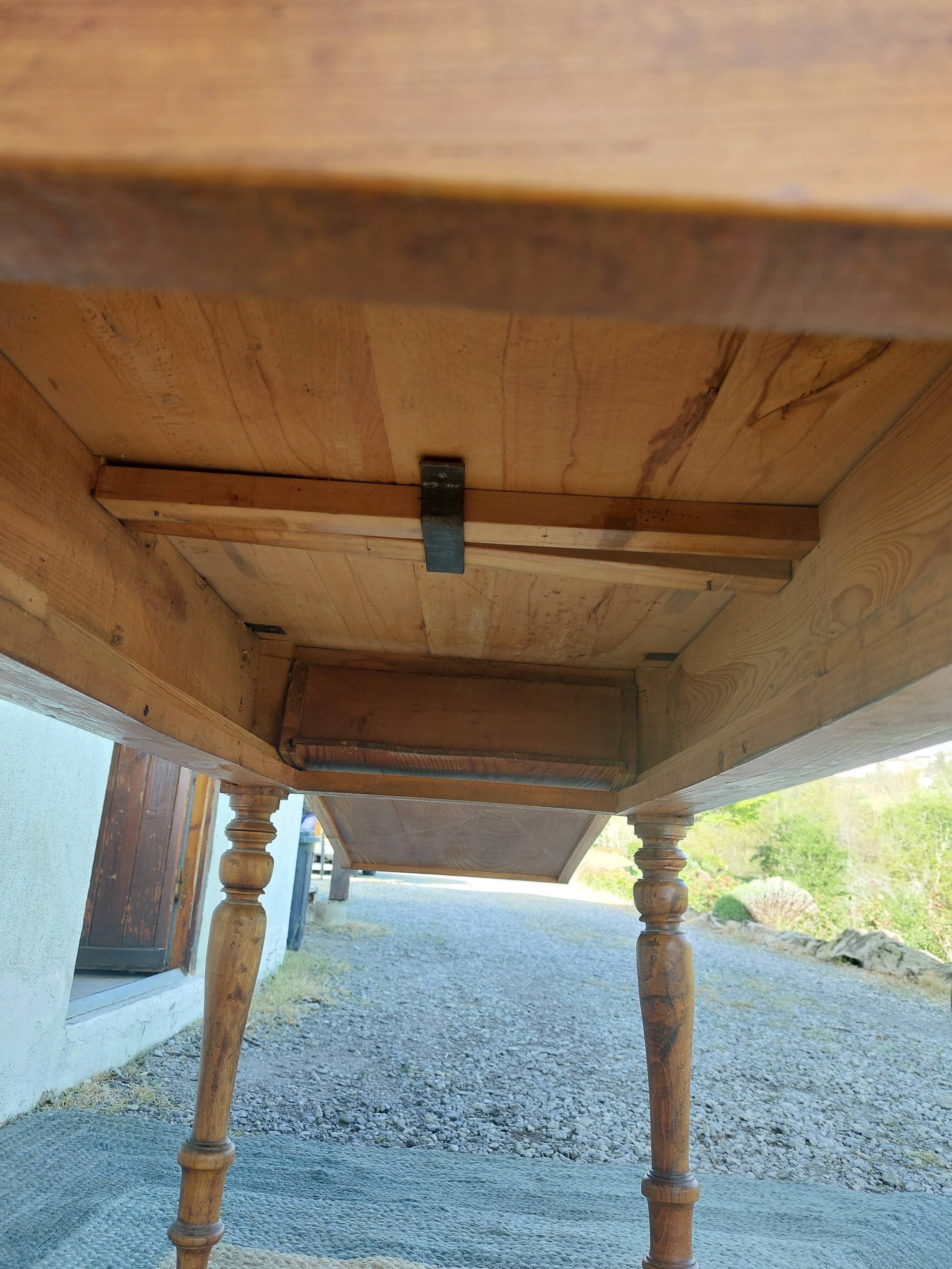 wooden table with extensions