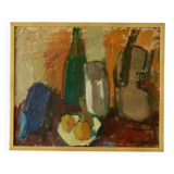 Original Swedish oil on panel – signed "O. Ln", 1950