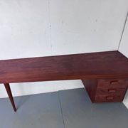 Bureau danois moderniste en teck, années 1950