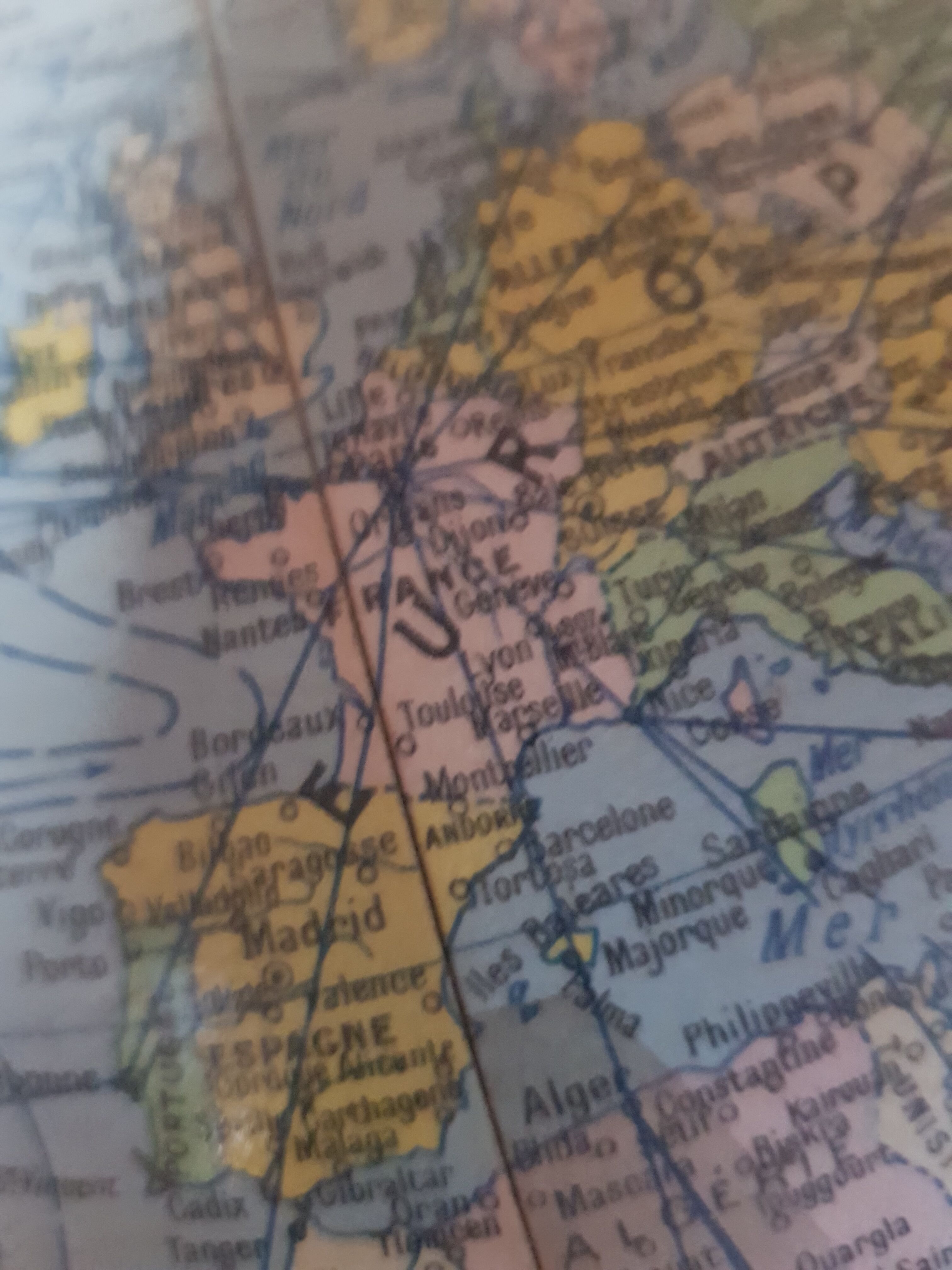 Globe Terrestre "Girard et Barrere" Paris