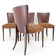 1950s  Jindrich Halabala Restored Dining Chairs H-214 for UP Závody, Set of 4