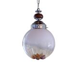 Murano glass hanging lamp by Mazzega, 1970s
