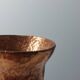 Anthroposophical hand hammered metal vase