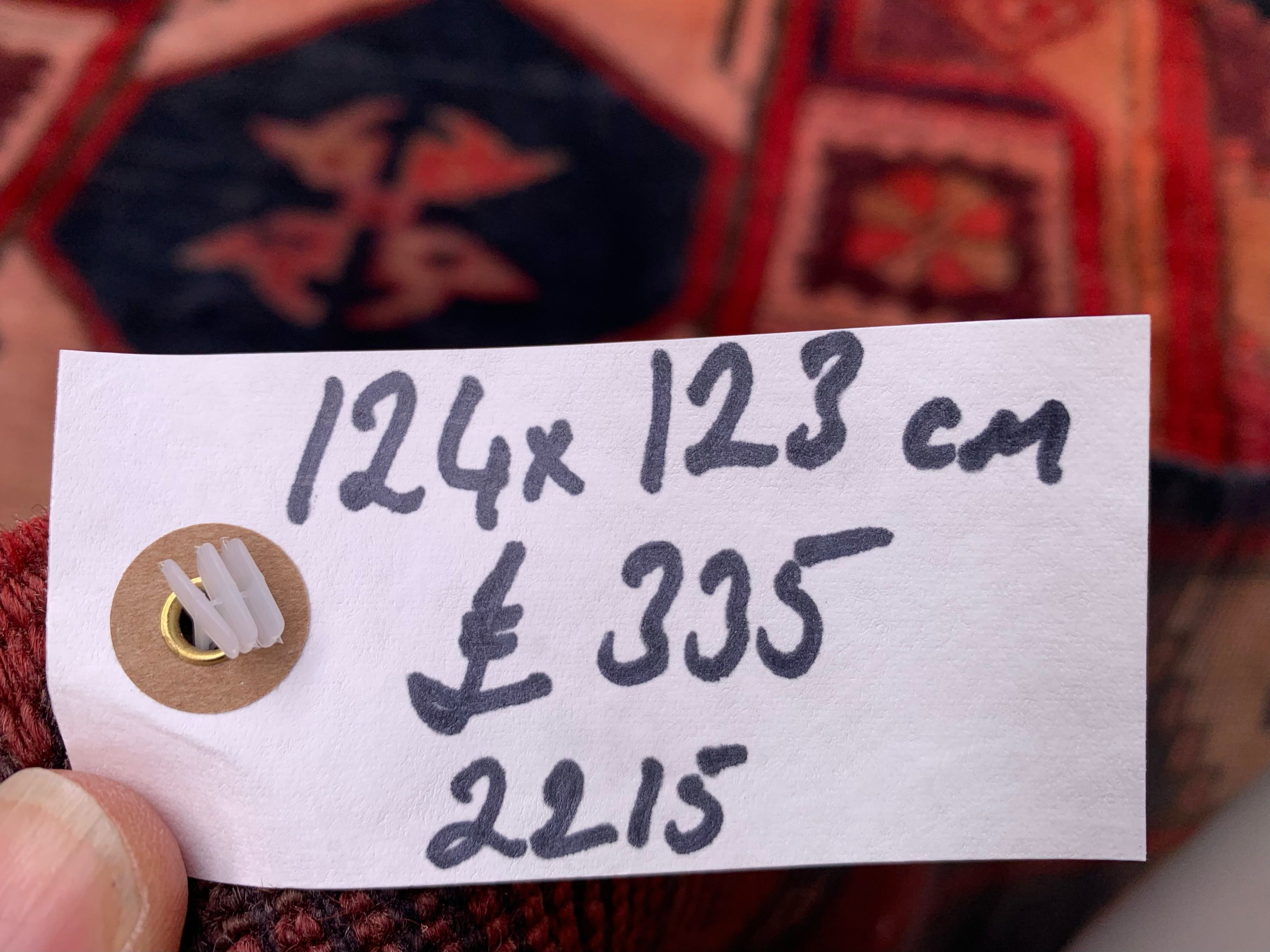 Western turkish rug 124x123cm