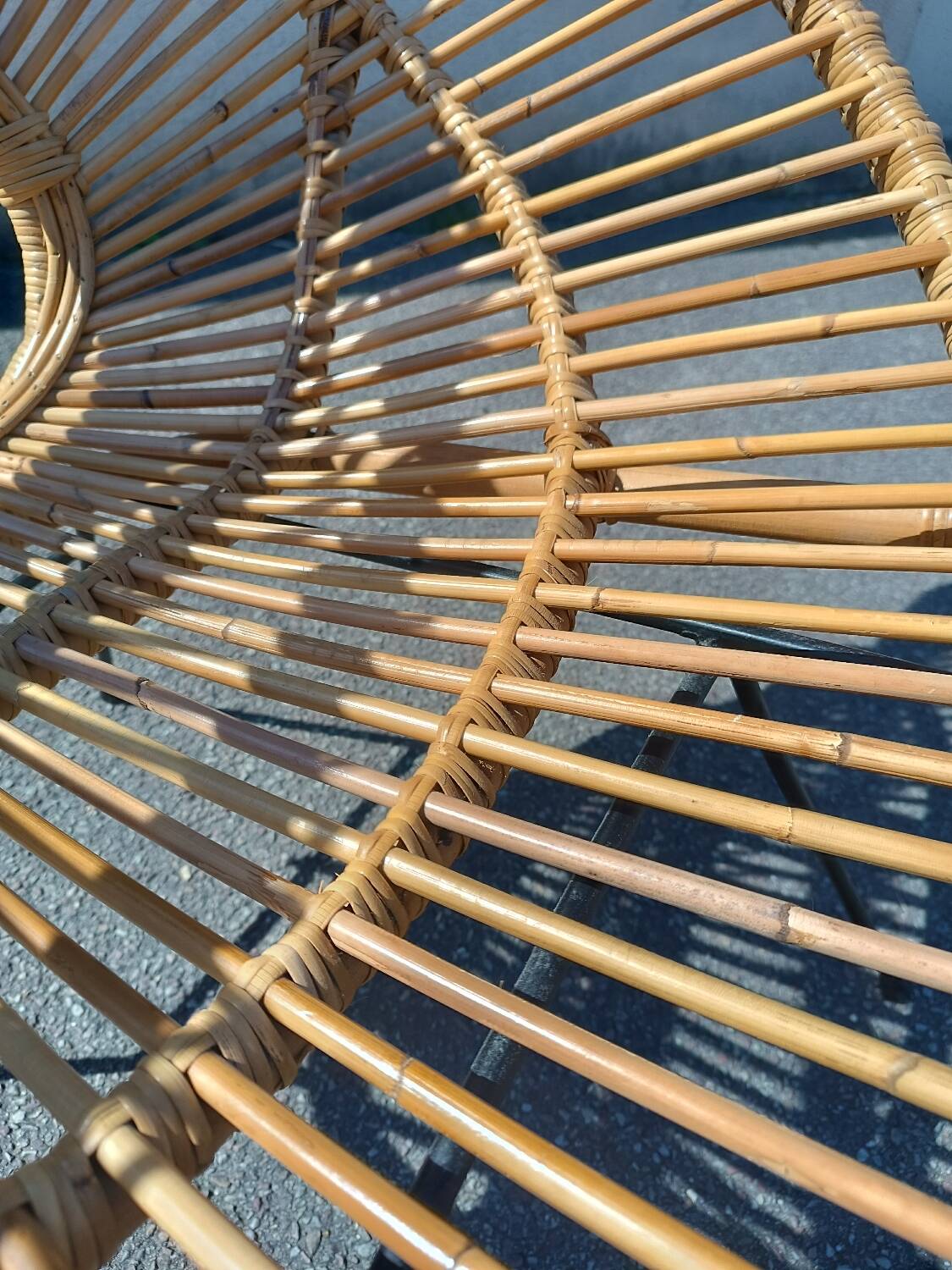Sunburst Rattan Armchair