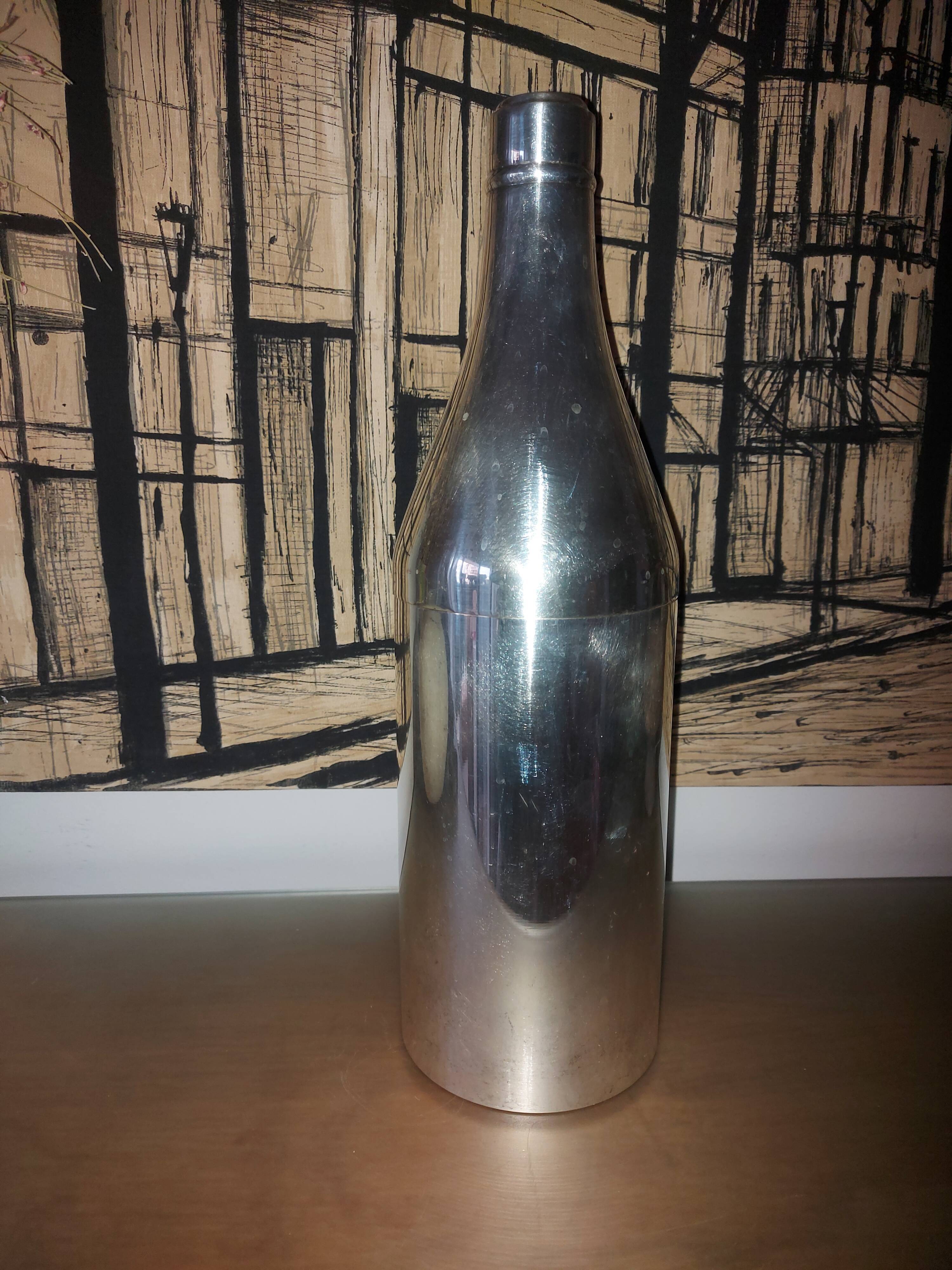 Bottle freshener alexandre gelb orfevre - metal argente
