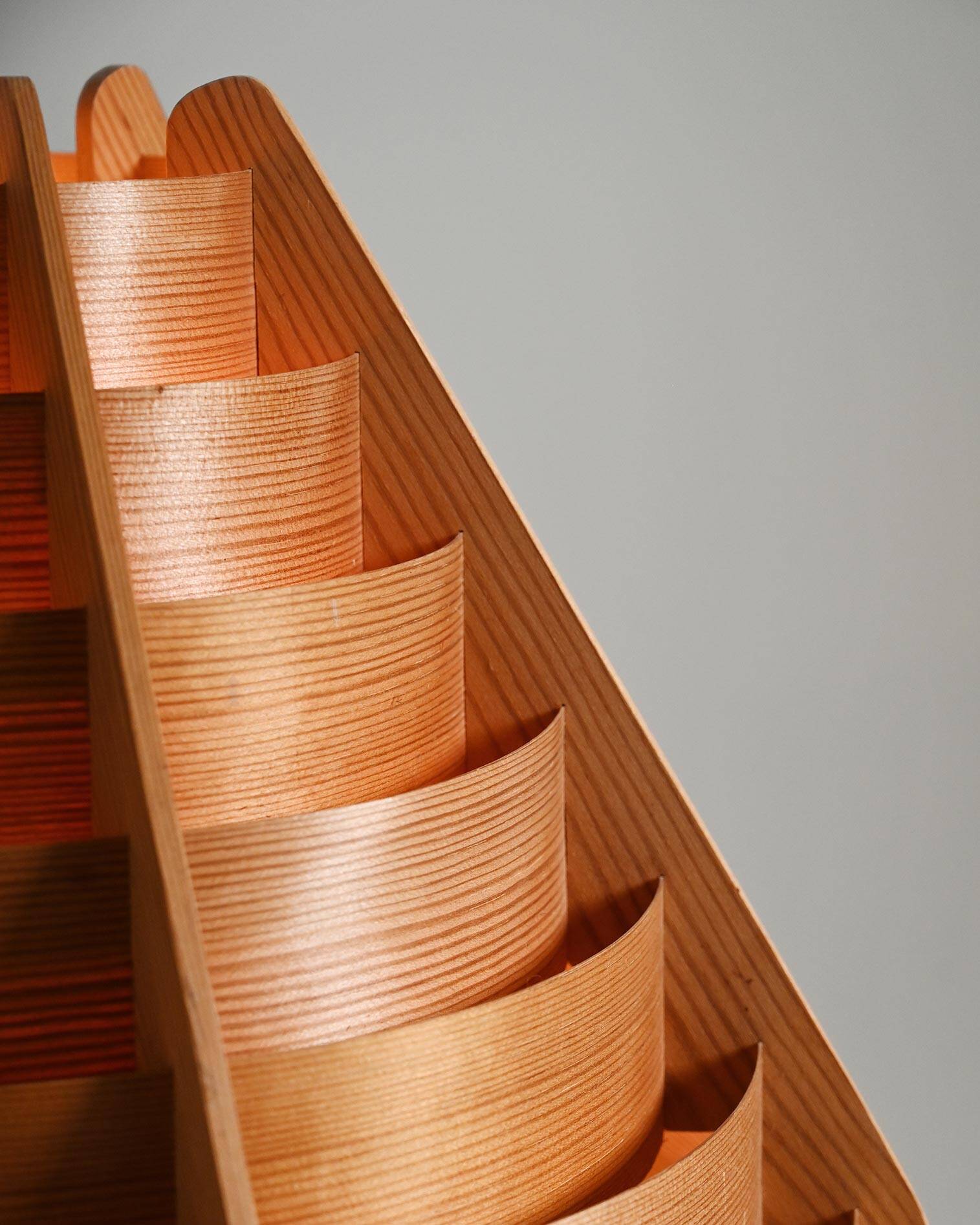 Pendant lamp in Swedish pine from Scandinavian production, 1960s