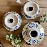 Set of 3 vintage serving dishes from the Flamingo series by Stavangerflint