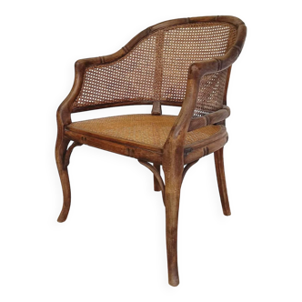 Cane armchair model Faux bamboo brand Grange