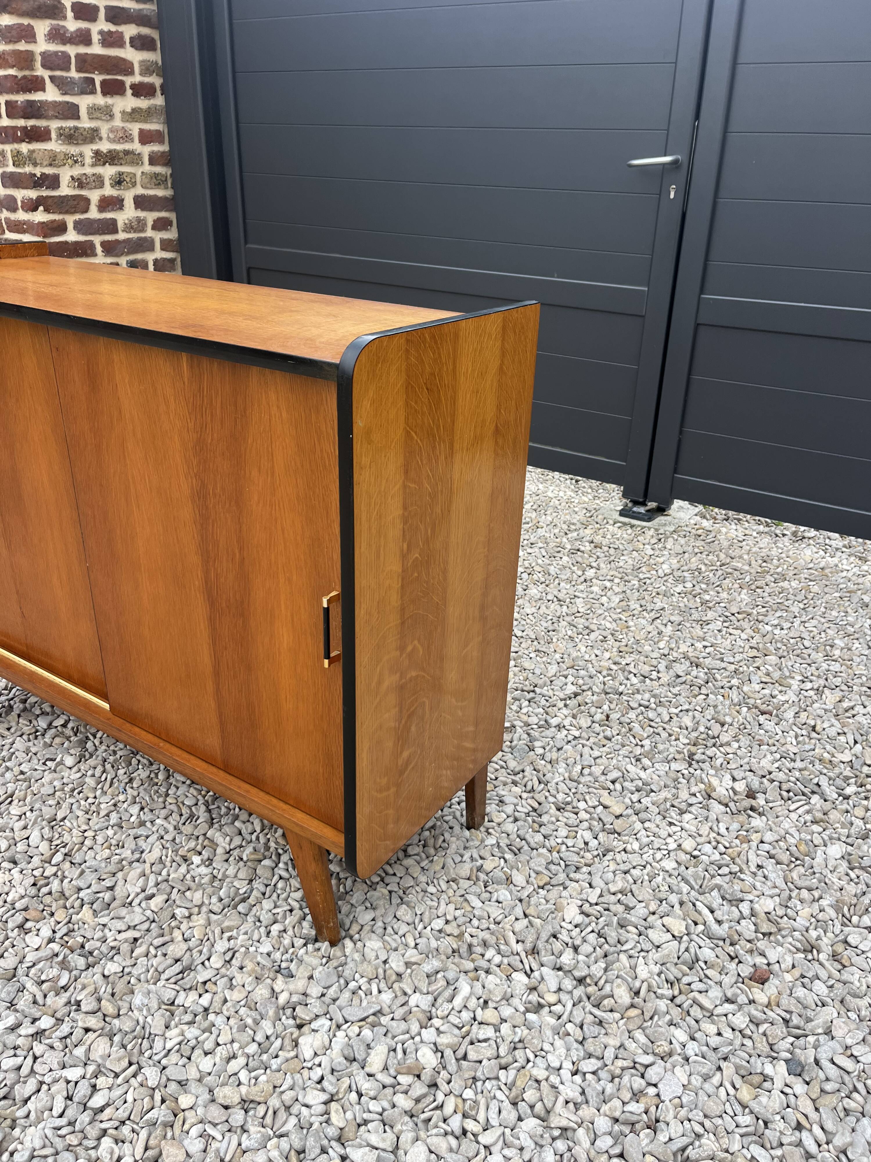 Commode vintage pieds compas