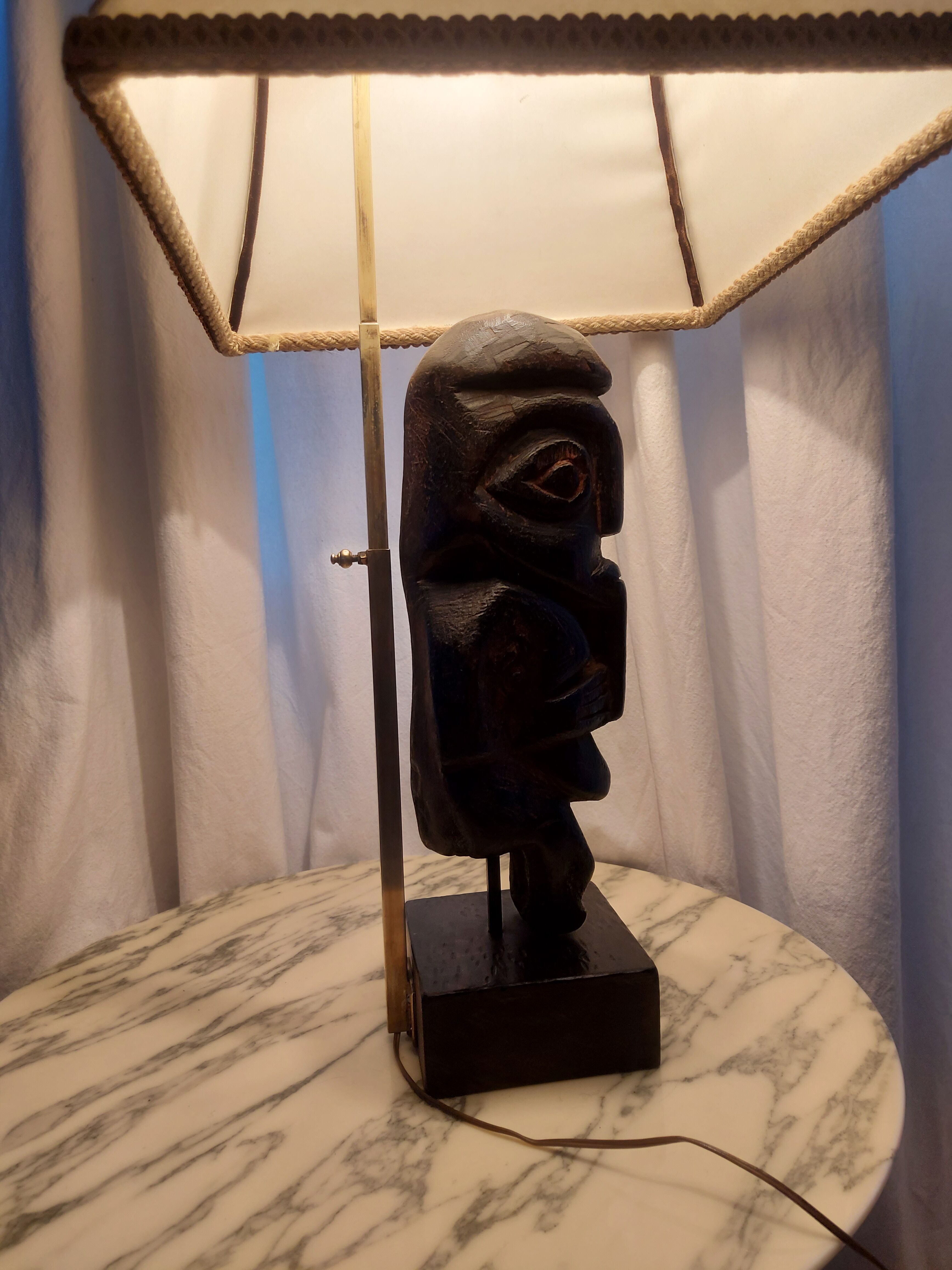 Vintage ethnic lamp of the 50's years